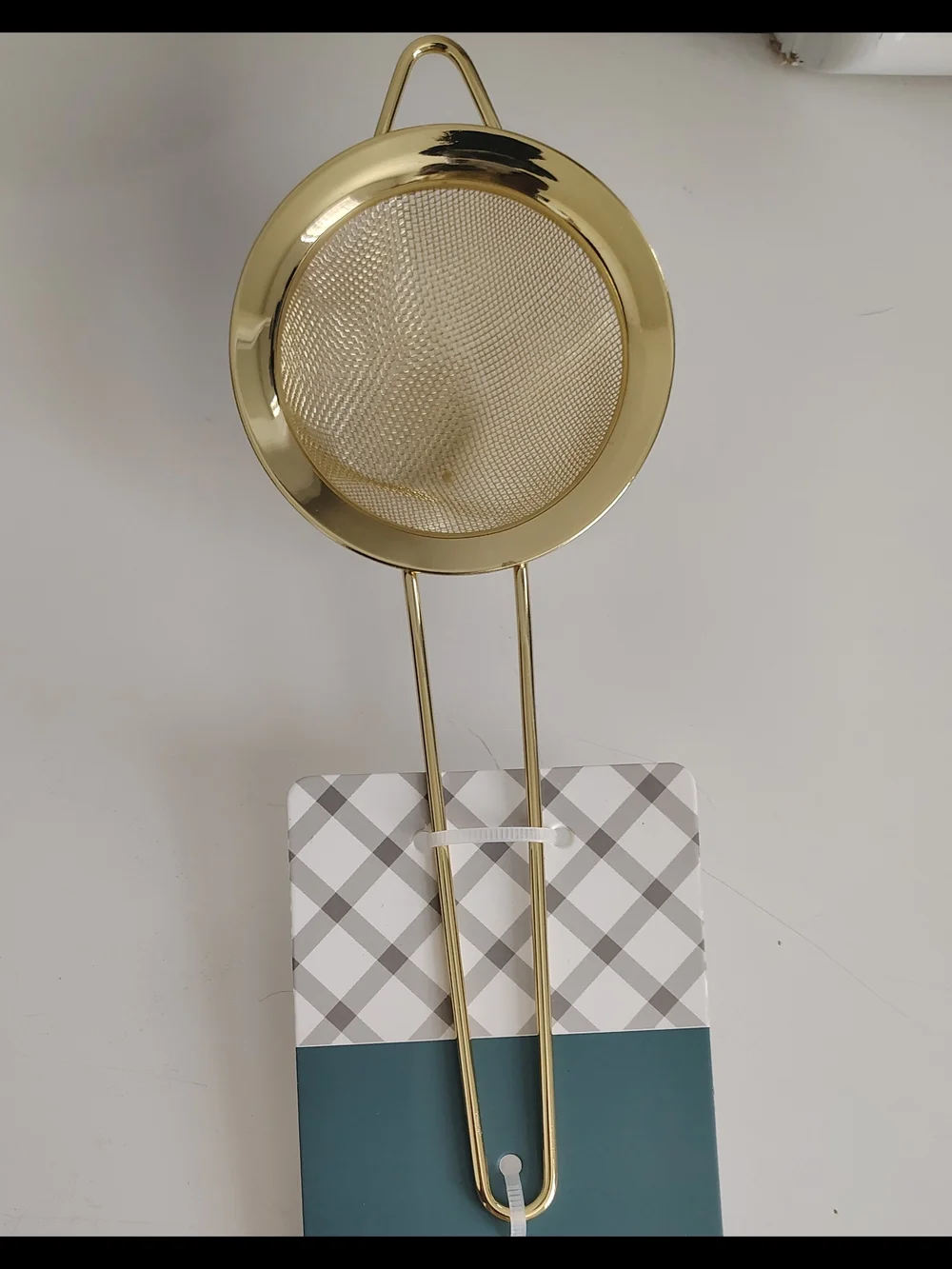 Gold Mesh Tea Infuser Strainer - Elegant Gold Finish